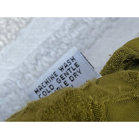 Bryn Walker Button Front Mandarin Collar Textured  Floral Blouse Small Green - Picture 6 of 10